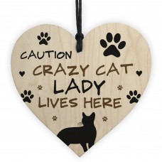 Cat Sign CRAZY CAT LADY Gift For Women Cat Gift Funny Cat Sign