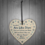 Grandad Christmas Wooden Heart Gift For Grandfather Novelty Gift