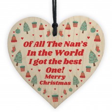 Best Nan In The World Novelty Christmas Bauble Gift For Nan Tree