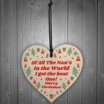 Best Nan In The World Novelty Christmas Bauble Gift For Nan Tree
