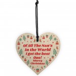Best Nan In The World Novelty Christmas Bauble Gift For Nan Tree