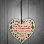 Christmas Tree Decoration For Nan Novelty Wooden Bauble Gifts