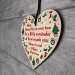 Christmas Tree Decoration For Nan Novelty Wooden Bauble Gifts