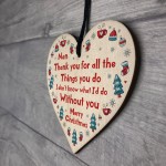 Christmas Nan Gifts Hanging Wooden Tree Decoration Gifts