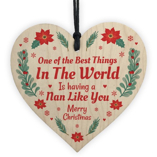 Best Nan Gifts For Christmas Wood Heart Tree Decoration Gifts Best Nan Gifts For Christmas Wood Heart Tree Decoration Gifts
