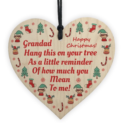 Christmas Gifts For Grandad Wood Bauble Decoration Gifts