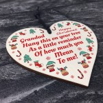 Christmas Gifts For Grandad Wood Bauble Decoration Gifts