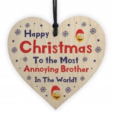Funny Joke Brother Gift For Christmas Heart Novelty Brother Gift