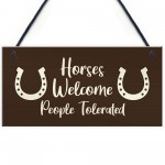 Funny Stable Sign Hanging Door Plaque Horse Lover Gift Sign