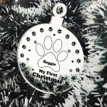 My First Christmas Personalised Dog Christmas Decoration 