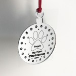 My First Christmas Personalised Dog Christmas Decoration 