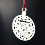 Personalised Our 1st Christmas With Baby Boy Girl Engraved Gift