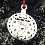 Personalised Our 1st Christmas With Baby Boy Girl Engraved Gift