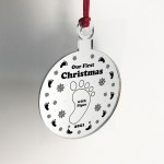 Personalised Our 1st Christmas With Baby Boy Girl Engraved Gift