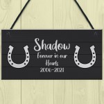 Memorial Sign For Horse Personalised Hanging Sign Horse Lover