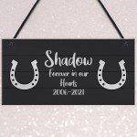 Memorial Sign For Horse Personalised Hanging Sign Horse Lover