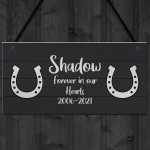 Memorial Sign For Horse Personalised Hanging Sign Horse Lover