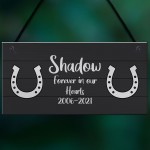 Memorial Sign For Horse Personalised Hanging Sign Horse Lover