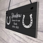 Memorial Sign For Horse Personalised Hanging Sign Horse Lover
