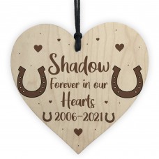 Memorial Bauble For Horse Heart Personalised Christmas Decor