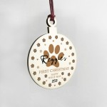 Dog Puppy 1st Christmas Decoration Personalised Dog Lover Gift