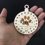 Dog Puppy 1st Christmas Decoration Personalised Dog Lover Gift