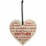 Funny Christmas Gift For Daughter From Mum Wood Heart Joke Gift