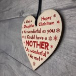 Funny Christmas Gift For Daughter From Mum Wood Heart Joke Gift