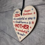 Funny Christmas Gift For Son From Mum Wood Heart Joke Gift