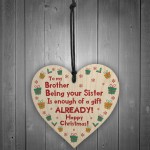 Funny Brother Gift From Sister Novelty Christmas Brother Gift