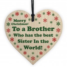 Merry Christmas Brother Novelty Gift From Sister Funny Decor