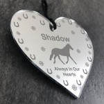 Horse Christmas Memorial Bauble Engraved Heart Horse Lover Gift