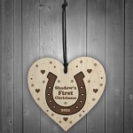 Horse 1st Christmas Gift Heart Personalised Christmas Decoration
