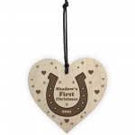 Horse 1st Christmas Gift Heart Personalised Christmas Decoration