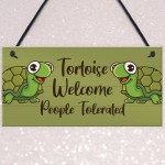 Funny Tortoise Sign For Home Turtle Sign Pet Gift Hanging Sign