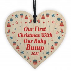 Our First Christmas With Bump Bauble New Baby Gift