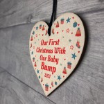 Our First Christmas With Bump Bauble New Baby Gift