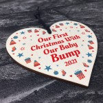 Our First Christmas With Bump Bauble New Baby Gift