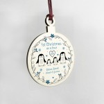 Personalised Family Christmas Tree Bauble Christmas As A Four