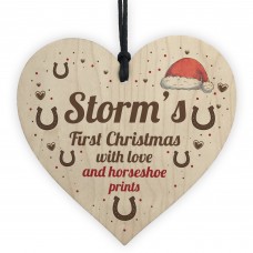 Horse 1st Christmas Bauble Personalised Novelty Horse Gift