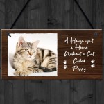 Personalised Photo Cat Sign Home Decor Cat Lover Gift For Family
