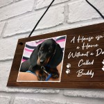 Personalised Photo Dog Sign Home Decor Dog Lover Gift For Family