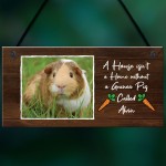 Personalised Photo Guinea Pig Sign Home Decor Guinea Pig Lover