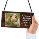 Personalised Photo Guinea Pig Sign Home Decor Guinea Pig Lover