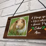 Personalised Photo Guinea Pig Sign Home Decor Guinea Pig Lover