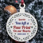 Personalised Memorial Christmas Decoration For Cat Dog Wood