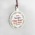Personalised Memorial Christmas Decoration For Cat Dog Wood