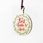 Auntie And Uncle Christmas Gift Hanging Decoration Novelty Gift 