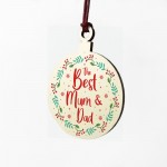 Mum And Dad Christmas Gift Hanging Decoration Novelty Gift