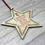 A Christmas Wish Wood Star Christmas Eve Box Stocking Filler